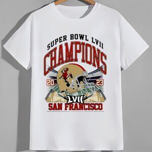 Super Bowl LVII Champions 49ers San Francisco Shirt NFL Football Victory Tee 90